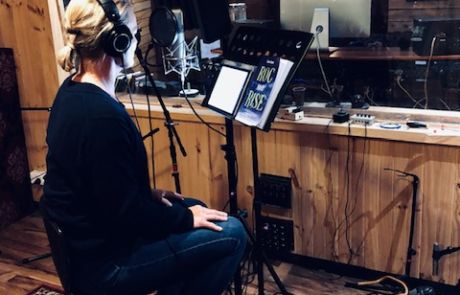 Claire Eaton recording for ROC & RISE audiobook